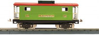 11-30238 - Pea Green & Red No. 217-1 Standard Gauge Illuminated Caboose