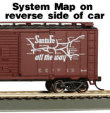 16501 - SUPER CHIEF 40' SANTA FE MAP BOX CAR