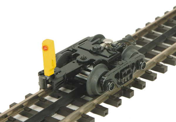 20-89024 - Yellow O Scale Premier End-of-Train Device Roller Bearing Freight Truck