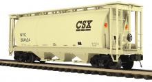 20-96824 - CSX 3-Bay Cylindrical Hopper Car - CSX Car No.: 88124, 88144