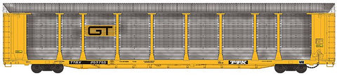 920-101314 - Bi-Level Auto Carrier - Grand Trunk Western (GTW) #254187 - Gray/Yellow/Black/White