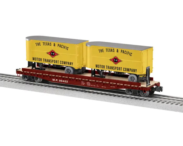 2426750 - TEXAS & PACIFIC 50' TOFC FLATCAR W/ 20' TRAILERS