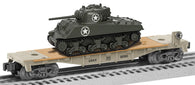 2428260 - US Army Flatcar with Tank #8260