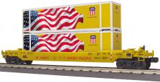 30-76902 - Union Pacific Husky Stack Car - Union Pacific (Flag Containers)