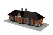 30-90622 - Transylvania Country Passenger Station w/Operating Orange Lights