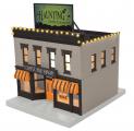 30-90682 - Halloween 2-Story City Building 1 with LEDs - Halloween Haunting Costumes