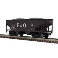 3001391 - B&O - O PREMIER 2 BAY OFFSET HOPPER BALTIMORE & OHIO 235623, 235638, 235641, 235655 (BLACK/WHITE) - 3RL