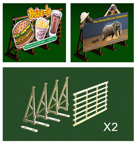 39111 - O Scale Billboard Kit