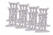 40-1147 - RealTrax - 8 Piece Elevated Subway Trestle Set For Lionel Fastrack