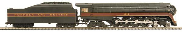 80-3146-1 - Norfolk & Western HO Scale MTH HO 4-8-4 J Steam Locomotive w/Proto-Sound 3.0