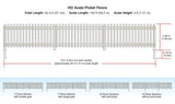 a2984 - White Picket Fence - HO Scale