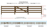 A3002 - Rail Fence / 8 Pieces - O Scale