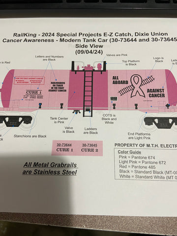 30-73645 - Cancer Awareness Modern Tank Car #CURE 2 - Special Projects